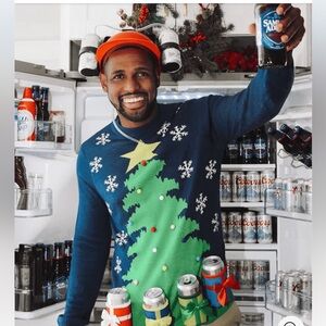 Tipsy Elves Ugly Christmas Tree Sweater size small NWT